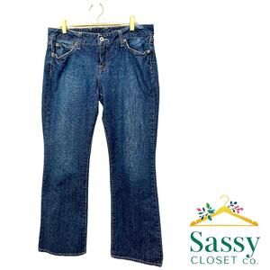 Lucky Brand Lola Bootleg Jeans Women’s 12/31 Blue Denim Stretch EUC